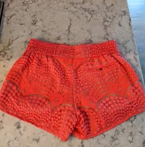 Coral Lace Shorts sz M